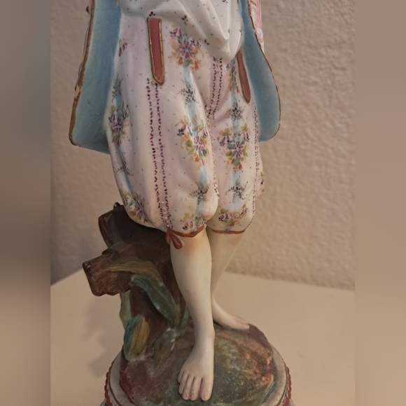 Rare Gille Jeune 19TH Century French Bisque Porcelain Ornamental male figure - Picture 7 of 16